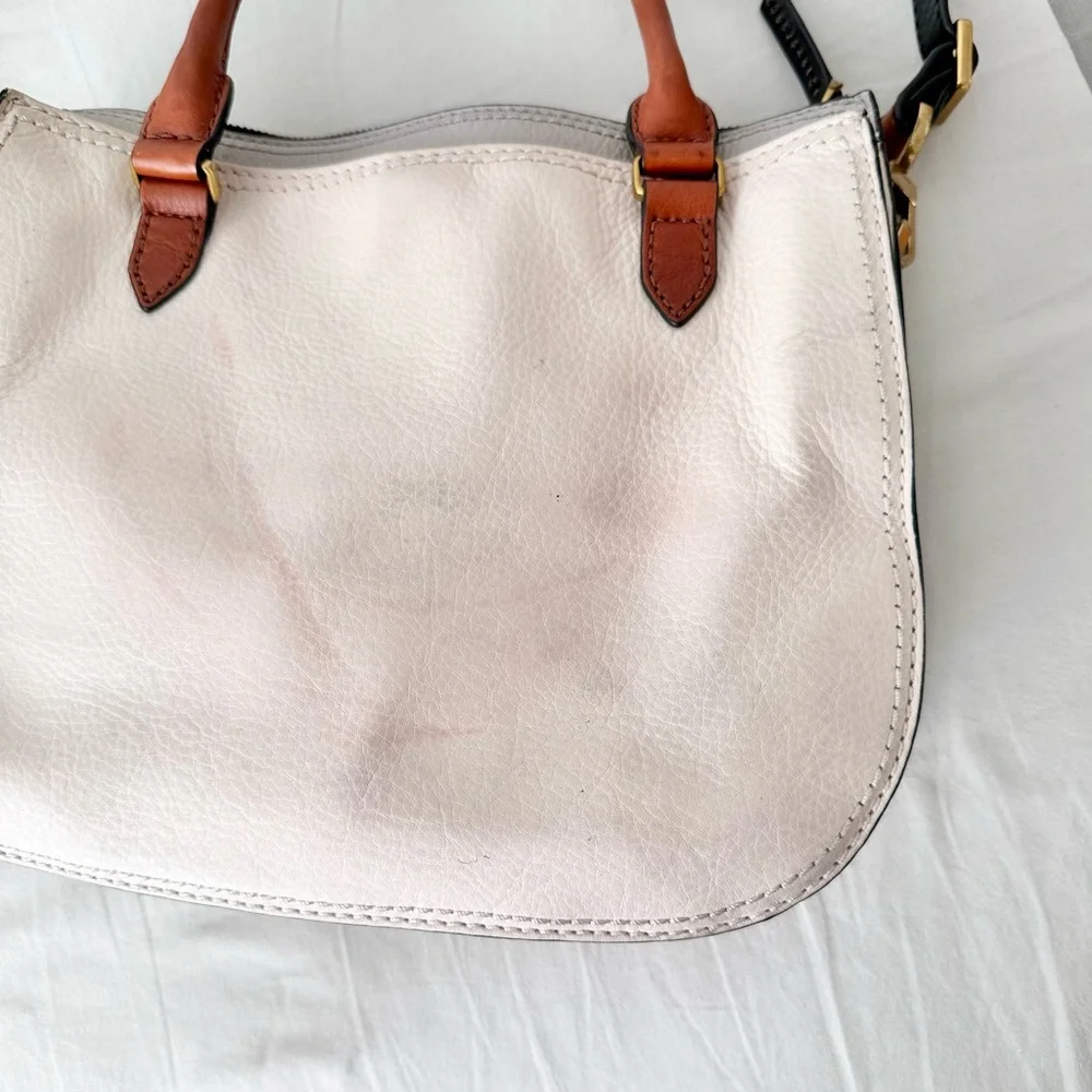 FOSSIL Ryder Leather Satchel in Neutral - Picture 3 of 14